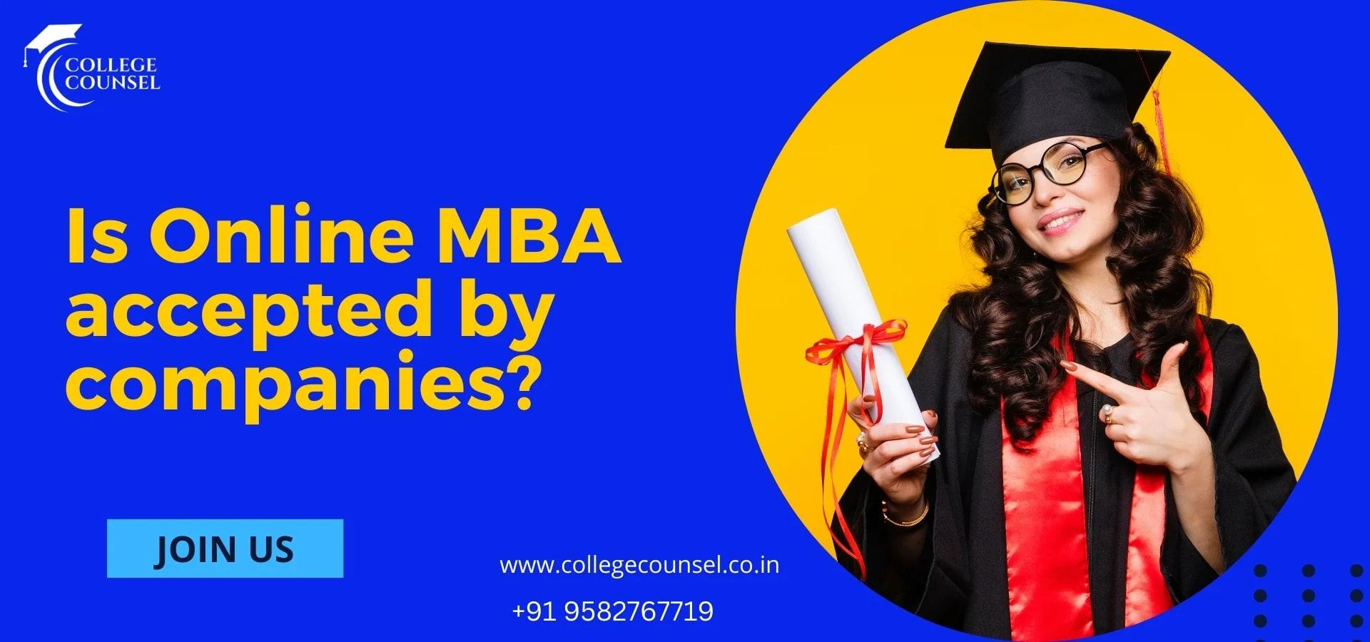 Is Online MBA Accepted By Companies? image