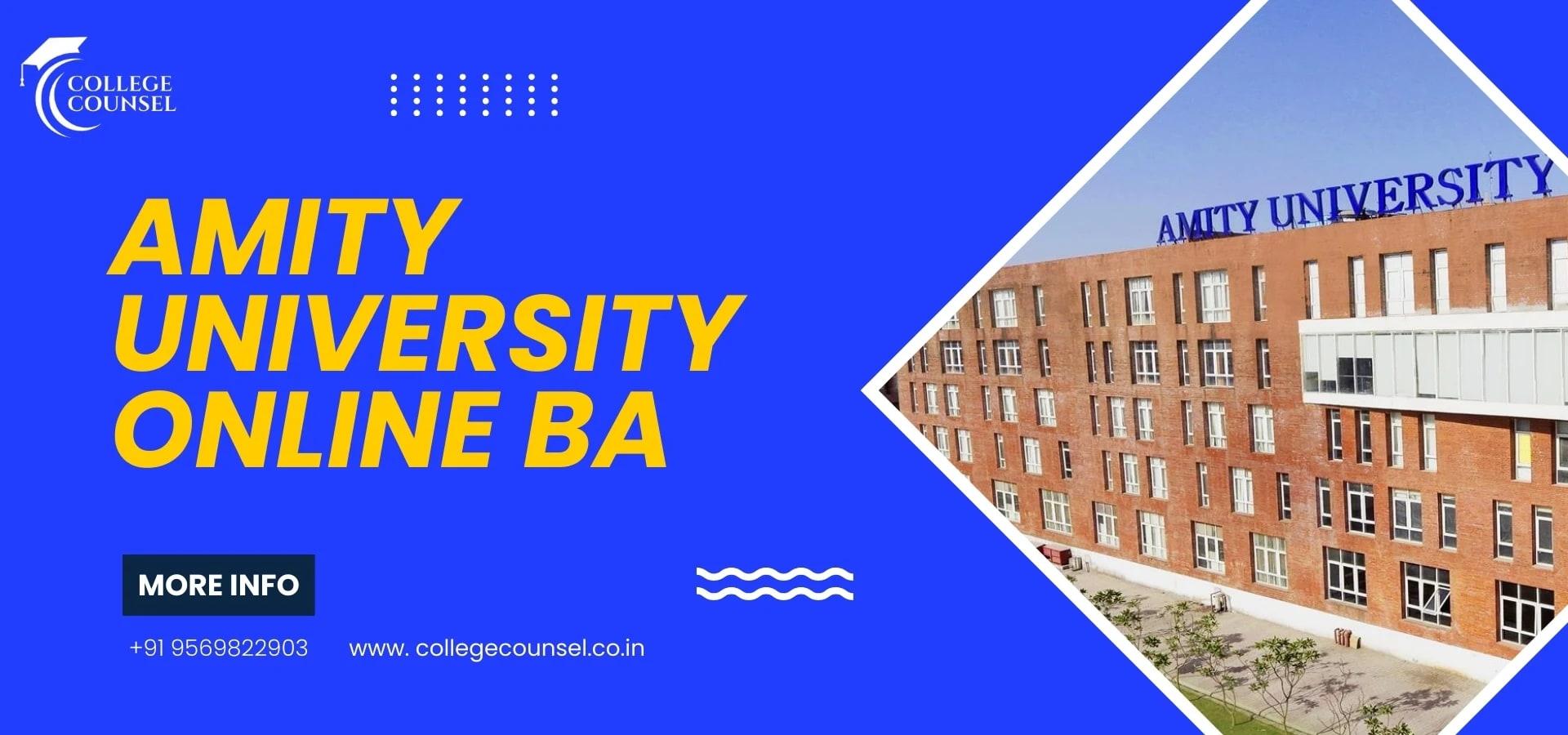 Amity University Online BA image