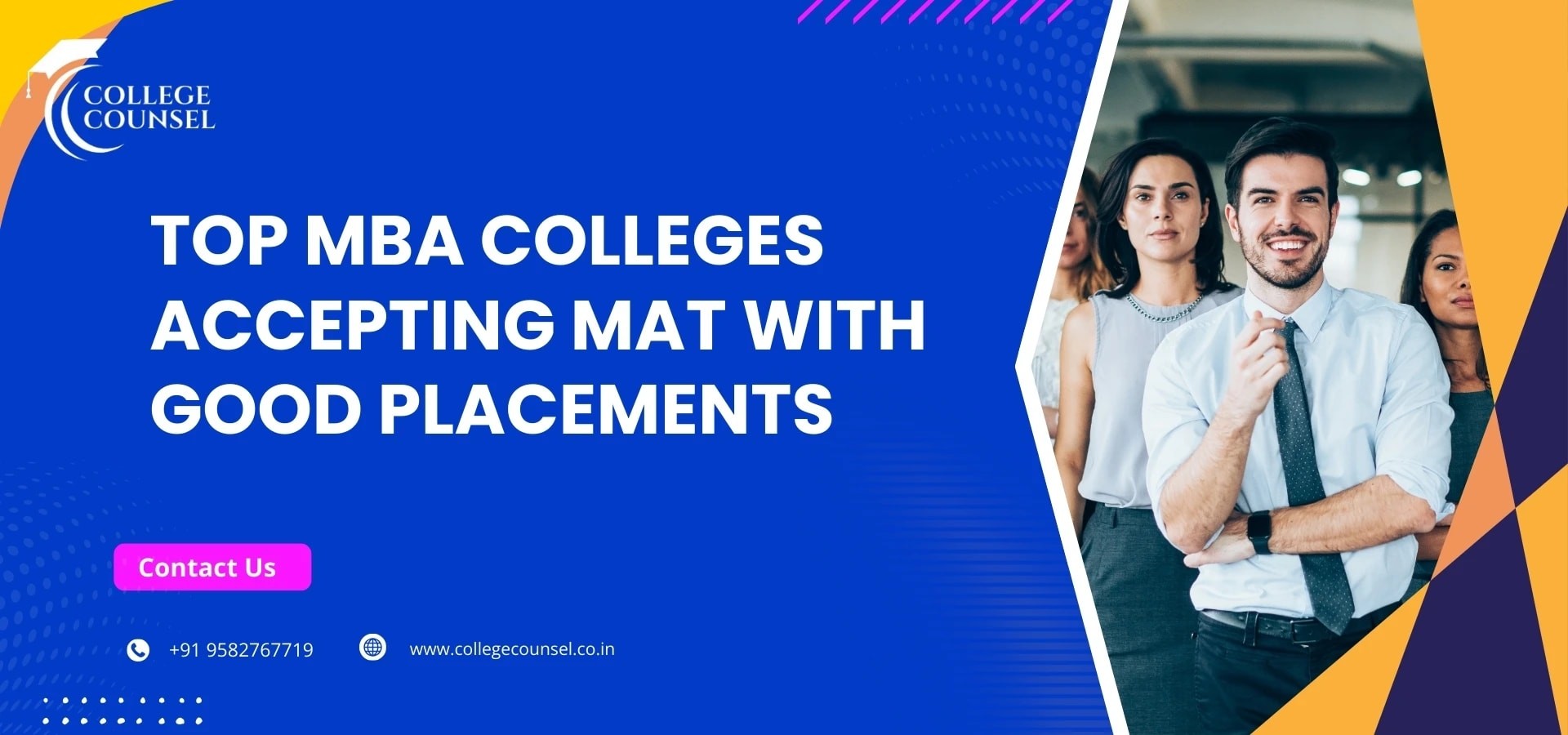 Top MBA Colleges accepting MAT with good placements  - College Counsel Blog